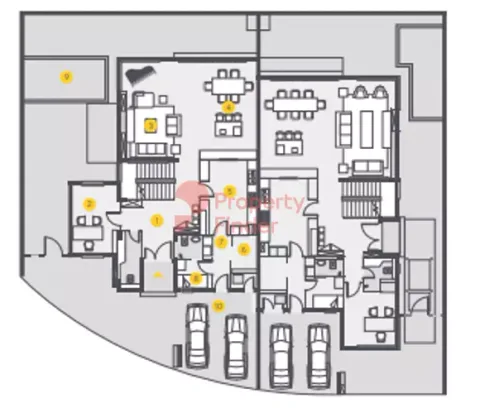 Floor plan, 4 Beds, 5,844 sq ft