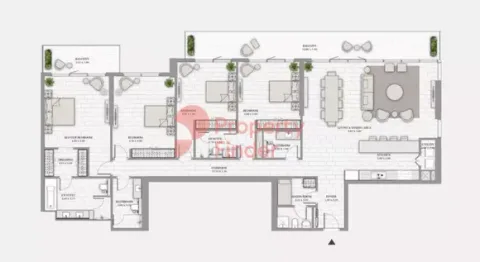 Floor plan, 4 Beds, 3,050 sq ft