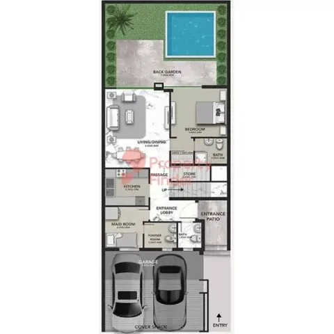 Floor plan, 3 Beds, 2,775 sq ft