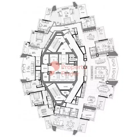 Floor plan, 4 Beds, 6,732 sq ft