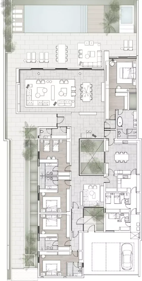 Floor plan, 5 Beds, 12,917 sq ft