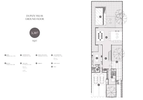 Floor plan, 4 Beds, 3,307 sq ft