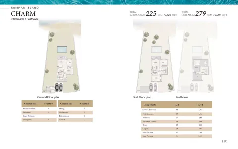 Floor plan, 3 Beds, 3,007 sq ft