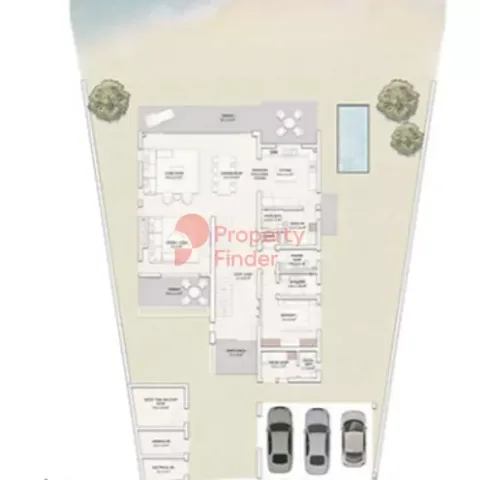 Floor plan, 5 Beds, 4,886 sq ft