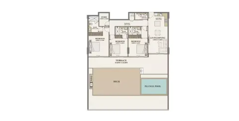 Floor plan, 3 Beds, 3,196 sq ft