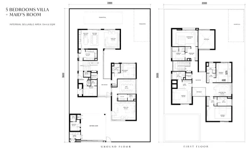 Floor plan, 5 Beds, 5,855 sq ft