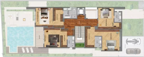 Floor plan, 5 Beds, 11,008 sq ft