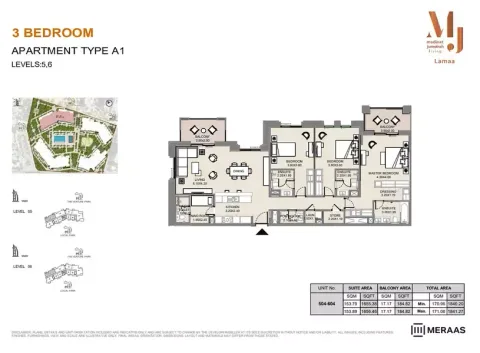 Floor plan, 3 Beds, 1,841 sq ft