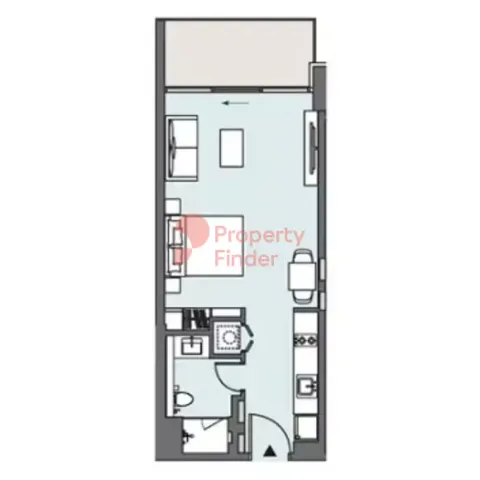Floor plan, Studio, 531 sq ft
