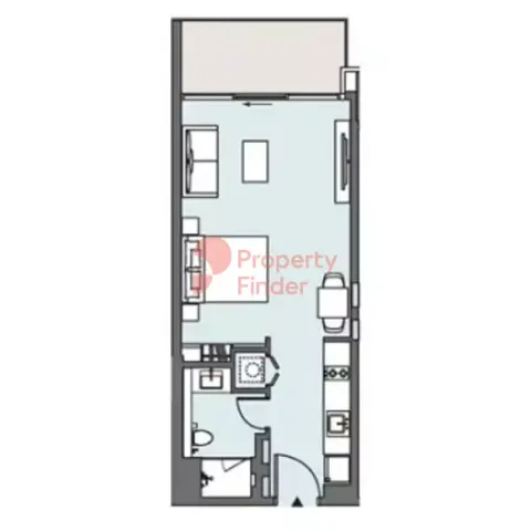 Floor plan, Studio, 533 sq ft