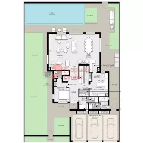 Floor plan, 5 Beds, 5,884 sq ft