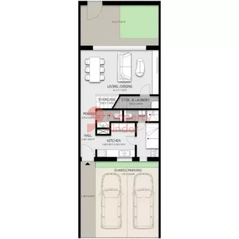 Floor plan, 2 Beds, 1,667 sq ft