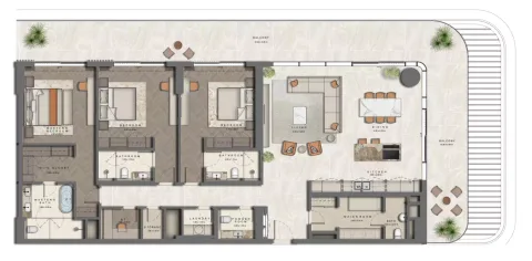 Floor plan, 3 Beds, 2,917 sq ft