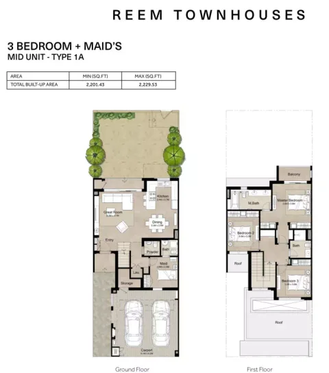 Floor plan, 3 Beds, 2,229 sq ft