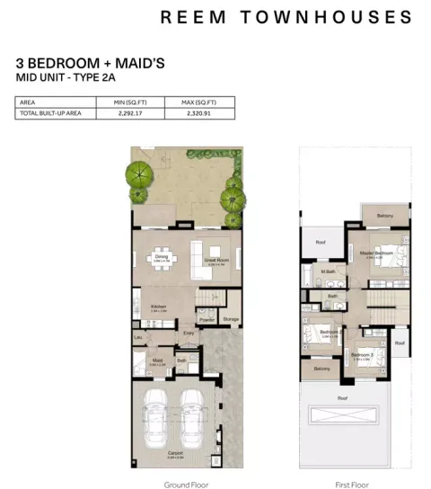Floor plan, 3 Beds, 2,320 sq ft