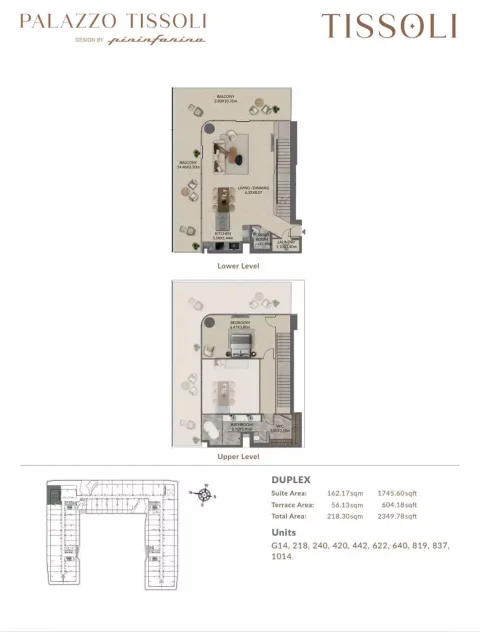 Floor plan, 2 Beds, 2,349 sq ft