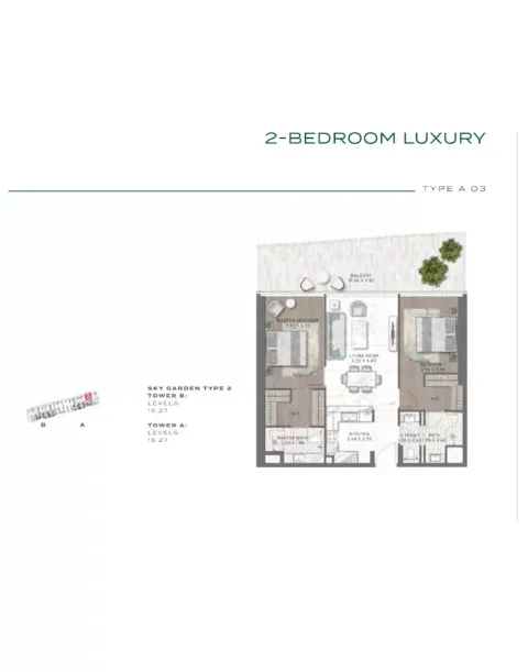 Floor plan, 2 Beds, 1,162 sq ft
