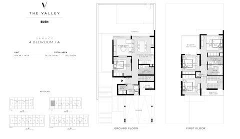 Floor plan, 4 Beds, 2,322 sq ft