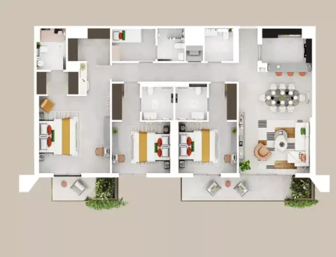 Floor plan, 3 Beds, 2,152 sq ft