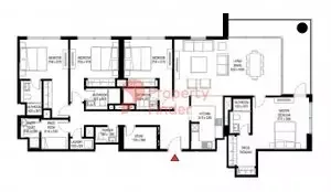 Floor plan, 4 Beds, 2,203 sq ft