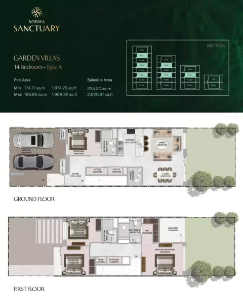 Floor plan, 4 Beds, 2,520 sq ft