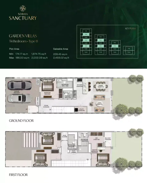 Floor plan, 4 Beds, 2,459 sq ft