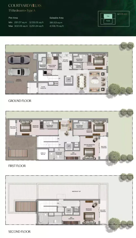 Floor plan, 5 Beds, 4,106 sq ft