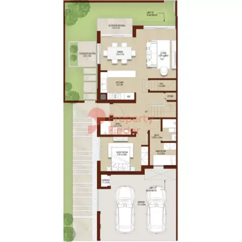 Floor plan, 4 Beds, 2,329 sq ft