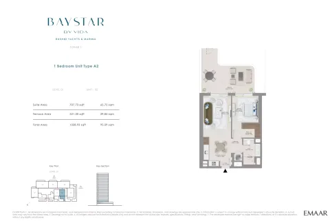 Floor plan, 1 Bed, 1,028 sq ft
