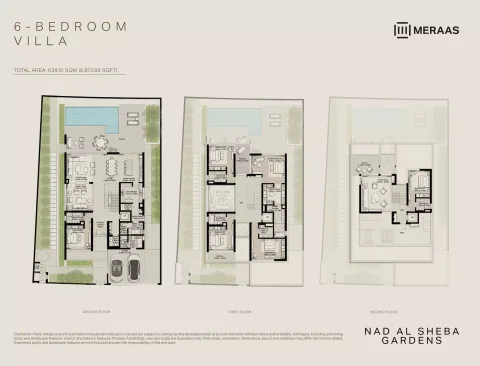 Floor plan, 6 Beds, 6,872 sq ft