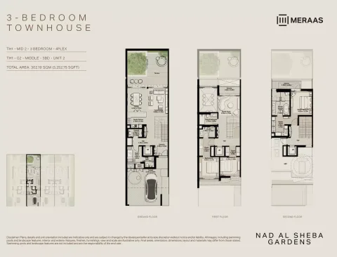 Floor plan, 3 Beds, 3,252 sq ft