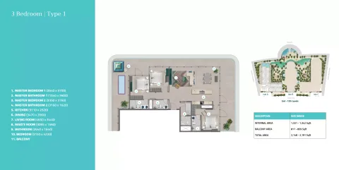 Floor plan, 3 Beds, 2,148 sq ft
