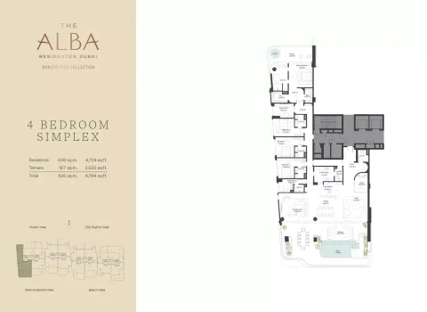 Floor plan, 4 Beds, 6,744 sq ft