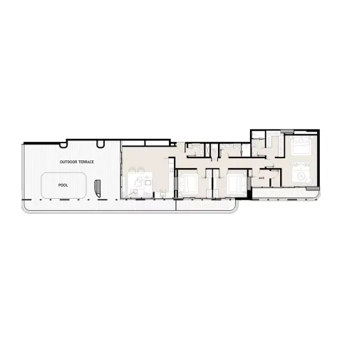 Floor plan, 3 Beds, 2,819 sq ft