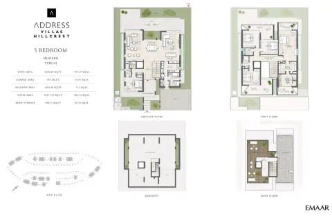 Floor plan, 5 Beds, 10,371 sq ft
