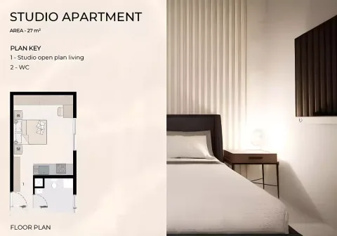Floor plan, Studio, 290 sq ft