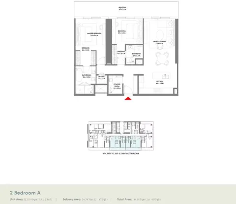 Floor plan, 2 Beds, 1,609 sq ft