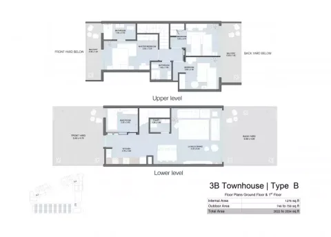 Floor plan, 3 Beds, 2,034 sq ft
