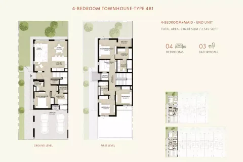 Floor plan, 4 Beds, 2,549 sq ft