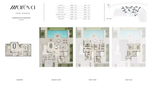 Floor plan, 6 Beds, 12,987 sq ft