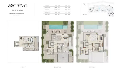Floor plan, 4 Beds, 7,254 sq ft
