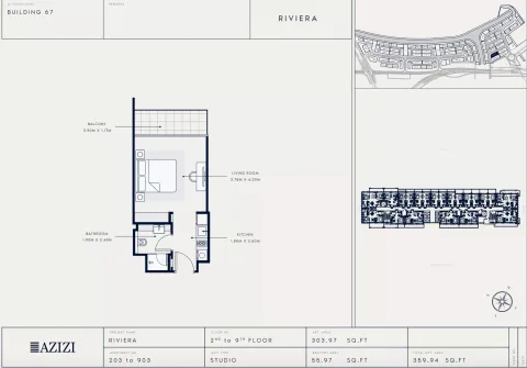 Floor plan, Studio, 359 sq ft