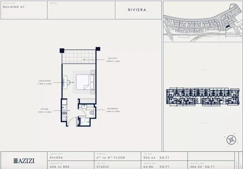 Floor plan, Studio, 366 sq ft