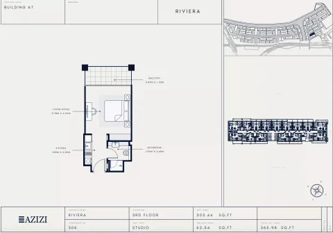 Floor plan, Studio, 365 sq ft