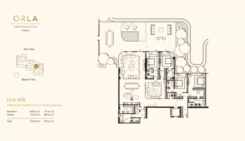 Floor plan, 4 Beds, 7,533 sq ft