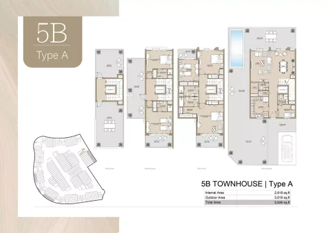 Floor plan, 5 Beds, 5,836 sq ft