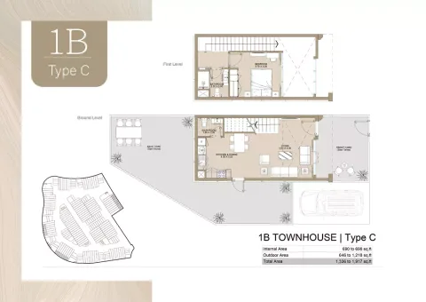Floor plan, 1 Bed, 1,917 sq ft