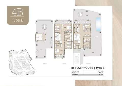 Floor plan, 4 Beds, 5,514 sq ft
