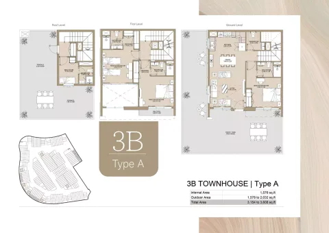 Floor plan, 3 Beds, 3,608 sq ft