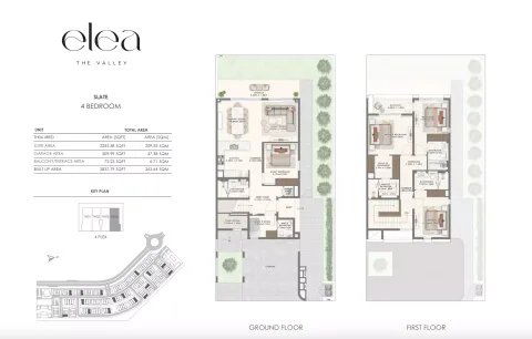 Floor plan, 4 Beds, 2,837 sq ft